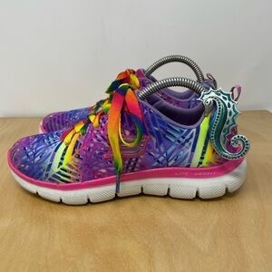 Skechers Skech Appeal 2.0 Tasty Tropics Lace Up Sneakers Size 2